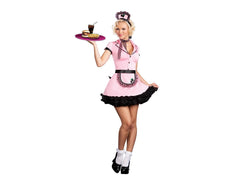 Pink Sherri Cola Car Hop Dress (Hire Only)