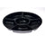 Black Round 6 Compartment Tray - 300 mm