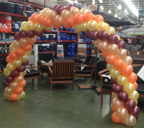 Balloon Arch - Four Colour Spiral (2m high)