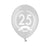 Helium Quality Printed 25th Anniversary Balloons