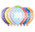 Helium Quality Printed 100 Assorted Colours Balloons