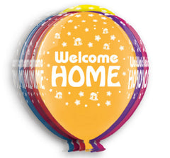 Helium Quality Printed Welcome Home Balloons