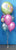 Baby Shower Rattle Foil & 6 Metallic Balloon Arrangement - Stacked
