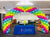 Balloon Arch - Four Colour Spiral (3m high)