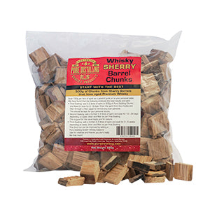 Pure Distilling Whisky Sherry Barrel Chunks - 500g