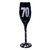 70th Wine Glass