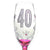 40th Birthday Champagne Flute