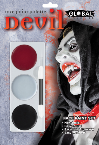 Face Paint Devil Kit
