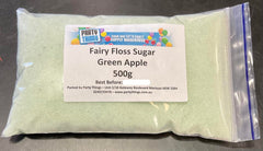 Fairy Floss Sugar - Green Apple 500g