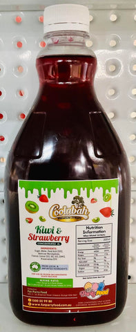 Slushie Syrup - Kiwi & Strawberry 2 litres