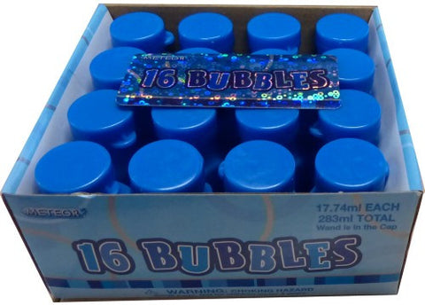 Glitz Blue - Party Bubbles - 16 Pack