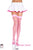Seamless Fishnet Thigh Hi - Neon Pink