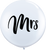 Round White Mrs Balloon - 3ft
