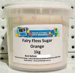 Fairy Floss Sugar - Orange 1kg