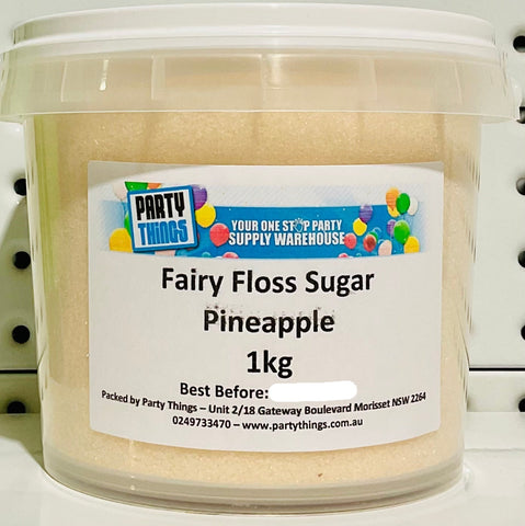 Fairy Floss Sugar - Pineapple 1kg