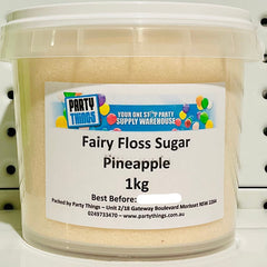 Fairy Floss Sugar - Pineapple 1kg