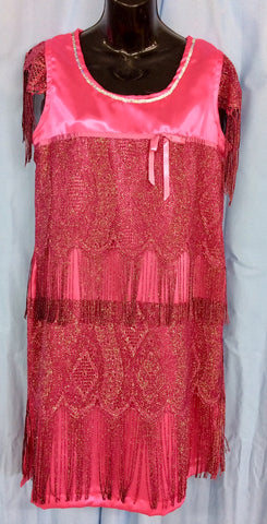 Flapper - Short Pink Dress (Hire Only)