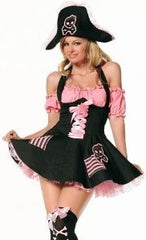 Pirate Dress - Pink Skull (Hire Only)