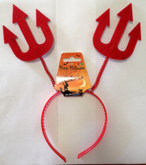 Halloween Headband - Red Pitch Fork