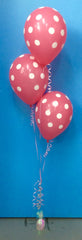 3 x Polka Dot Balloon Arrangement - Staggered