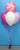 1st Birthday & 3 Standard Balloon Arrangement - Stacked