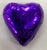Milk Chocolate Hearts - Purple - 500g (60)