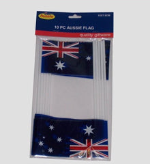 Aussie Flags - Hand Held (10 pack)
