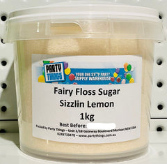 Fairy Floss Sugar - Sizzlin Lemon 1kg
