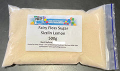 Fairy Floss Sugar - Sizzlin Lemon 500g