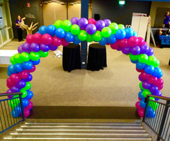 Balloon Arch - Four Colour Spiral (3m high)