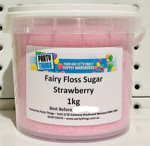 Fairy Floss Sugar - Strawberry 1kg