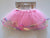 Childrens Tulle Tutu/Skirt - Pink with Rainbow Frill