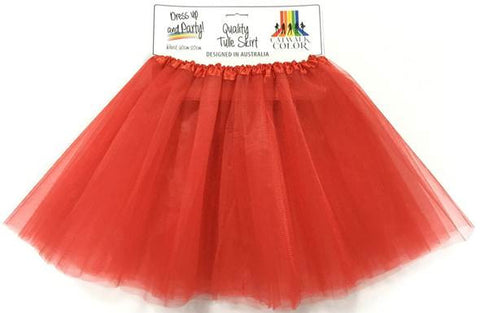Adult Tulle Tutu/Skirt - Red