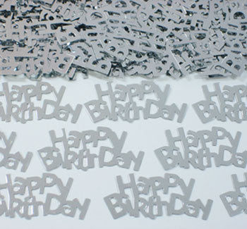Table Scatters Happy Birthday - Silver