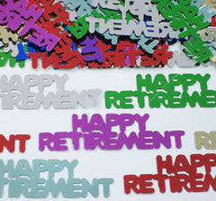 Table Scatters Happy Retirement