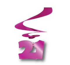 Hanging Curls 21 - Hot Pink (5 pack)