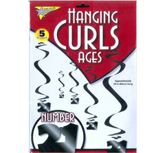 Hanging Curls 21 - Black (5pack)