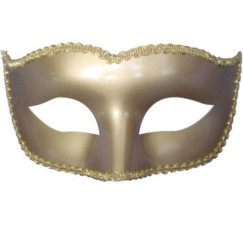 Classic Eye Shape Mask-Gold Gloss