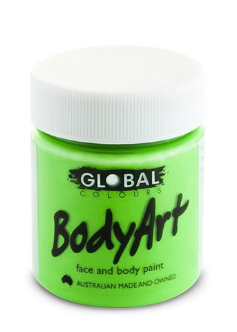 Body Art Face Paint - Flouro Green - 45ml