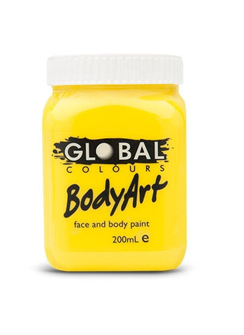 Body Art Face Paint - Yellow - 200ml