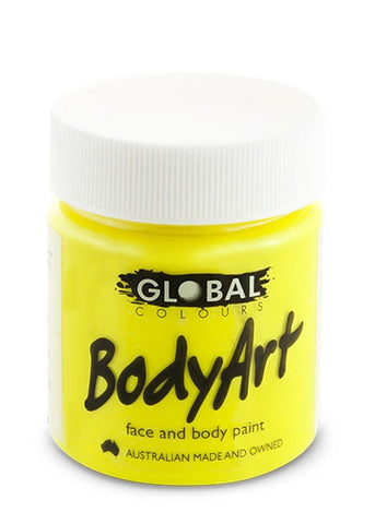 Body Art Face Paint - Flouro Yellow - 45ml