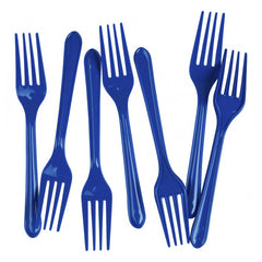 True Blue Plastic Forks (20 pack)