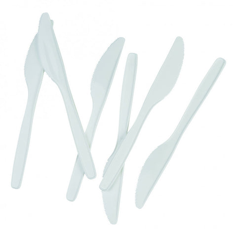 White Plastic Knives (20 pack)
