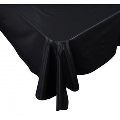 Black Plastic Table Cover - Rectangle