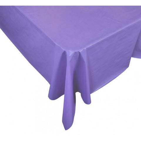 Lilac Plastic Table Cover - Rectangle