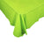 Lime Green Plastic Table Cover - Rectangle