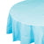 Pastel Blue Plastic Table Cover - Round