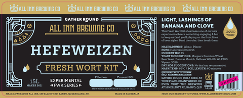 Hefeweizen - All Inn Brewing Fresh Wort Kit