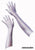 Satin White Gloves - 49cm