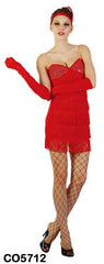 Sequin Red Flapper Girl - Adult - Medium